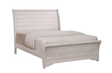 Coralee Chalk Gray Queen Sleigh Bed front view