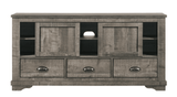 Coralee Gray 4-Drawer Chest angled view