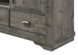 Coralee Gray 4-Drawer Chest angled view