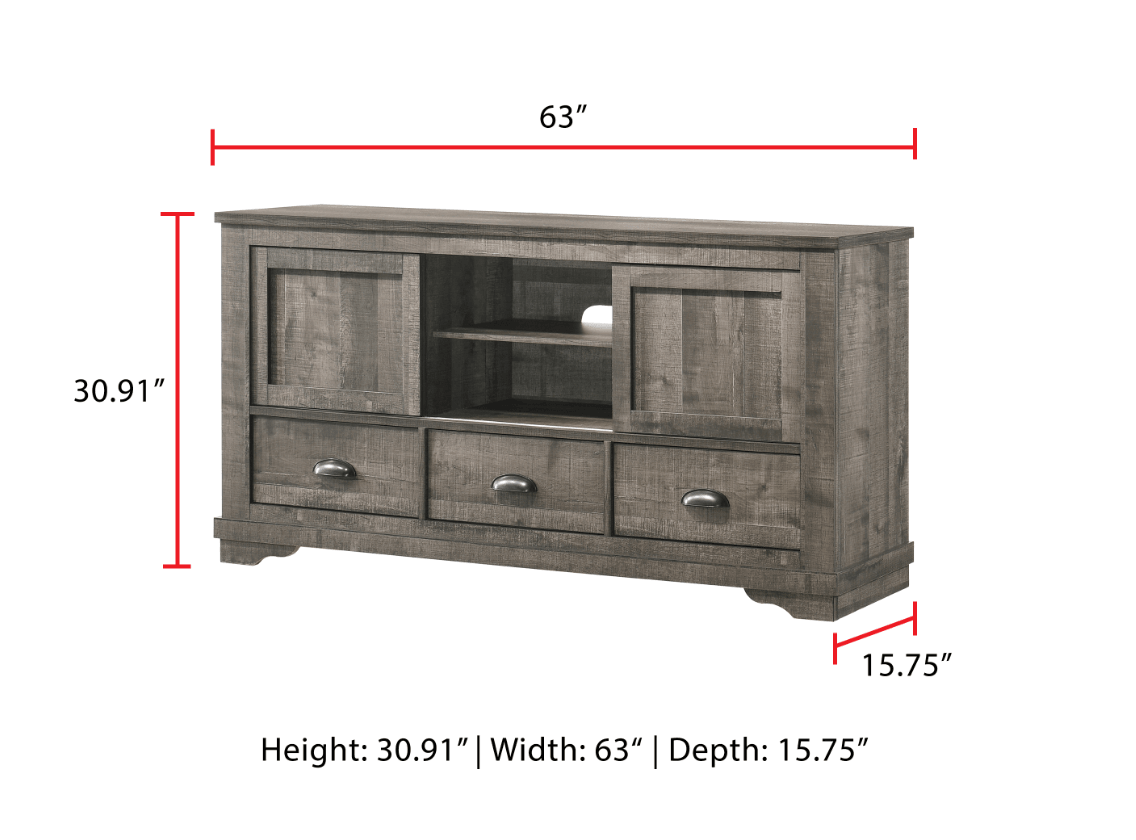 Coralee gray queen sleigh bed showing curved headboard and footboard