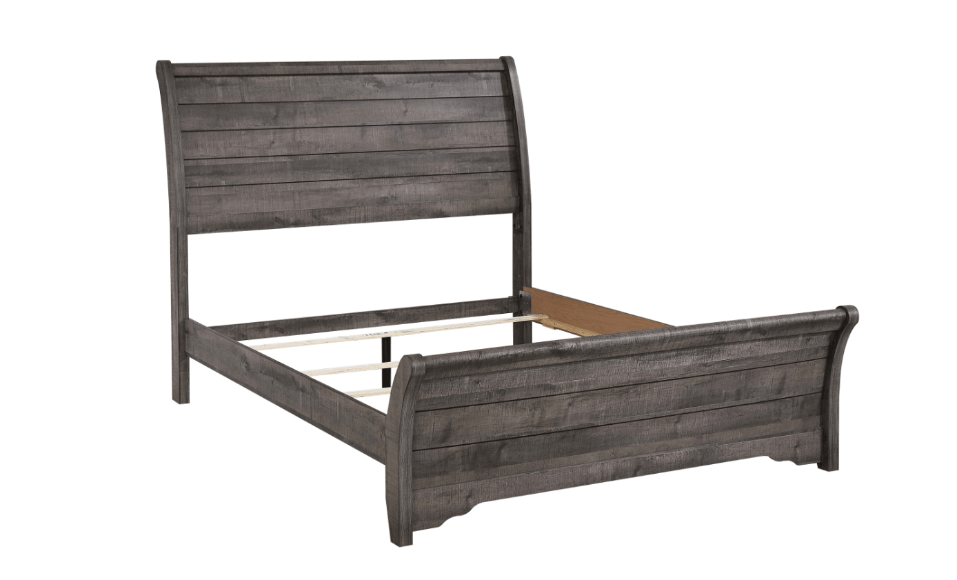 Coralee Gray 4-Drawer Chest angled view