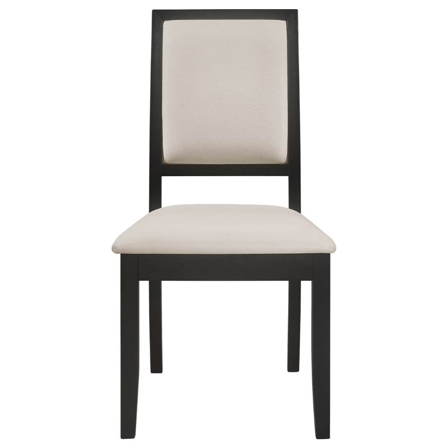 Black rectangular dining table main view