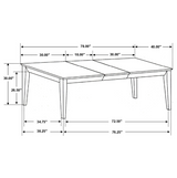 Close-up detail of dining furniture