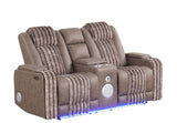 Lita Brown Power 3-Piece Reclining Set