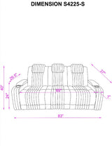 Lita Brown Power 3-Piece Reclining Set