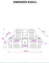 Lita Brown Power 3-Piece Reclining Set