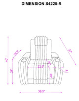 Lita Brown Power 3-Piece Reclining Set