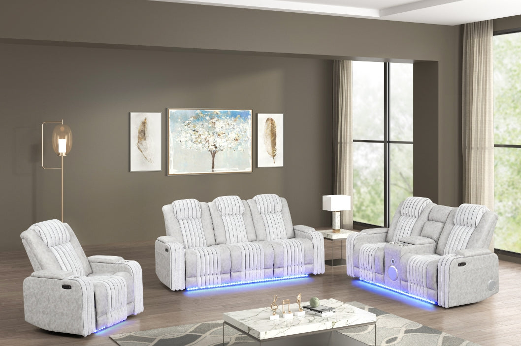 Lita Gray Power 3-Piece Reclining Set