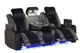LED lighting detail on Lita sofa storage arm
