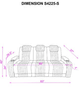 Front angle of Lita power recliner chair