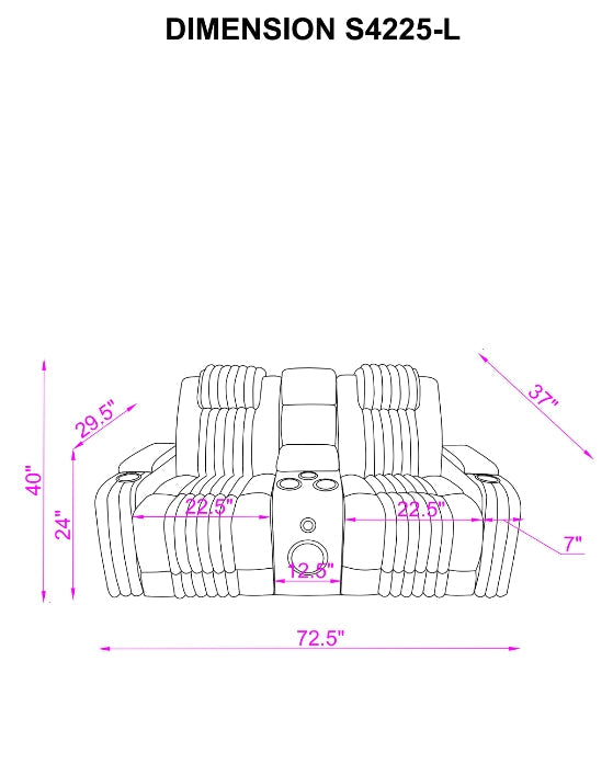 Power headrest adjustment close-up