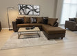 Tampa Chocolate Sectional Sofa main view