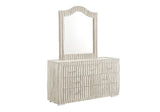 Main view of Micah Henley Cream Upholstered Platform Bedroom Set bed