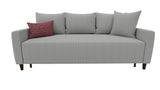 Smart Bolzoni Dark Gray 3-Seater Sofa Bed With Storage - Ella Furniture