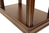Breegin Brown Chairside End Table hardware detail