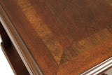 Breegin Brown Chairside End Table oil-rubbed brown finish