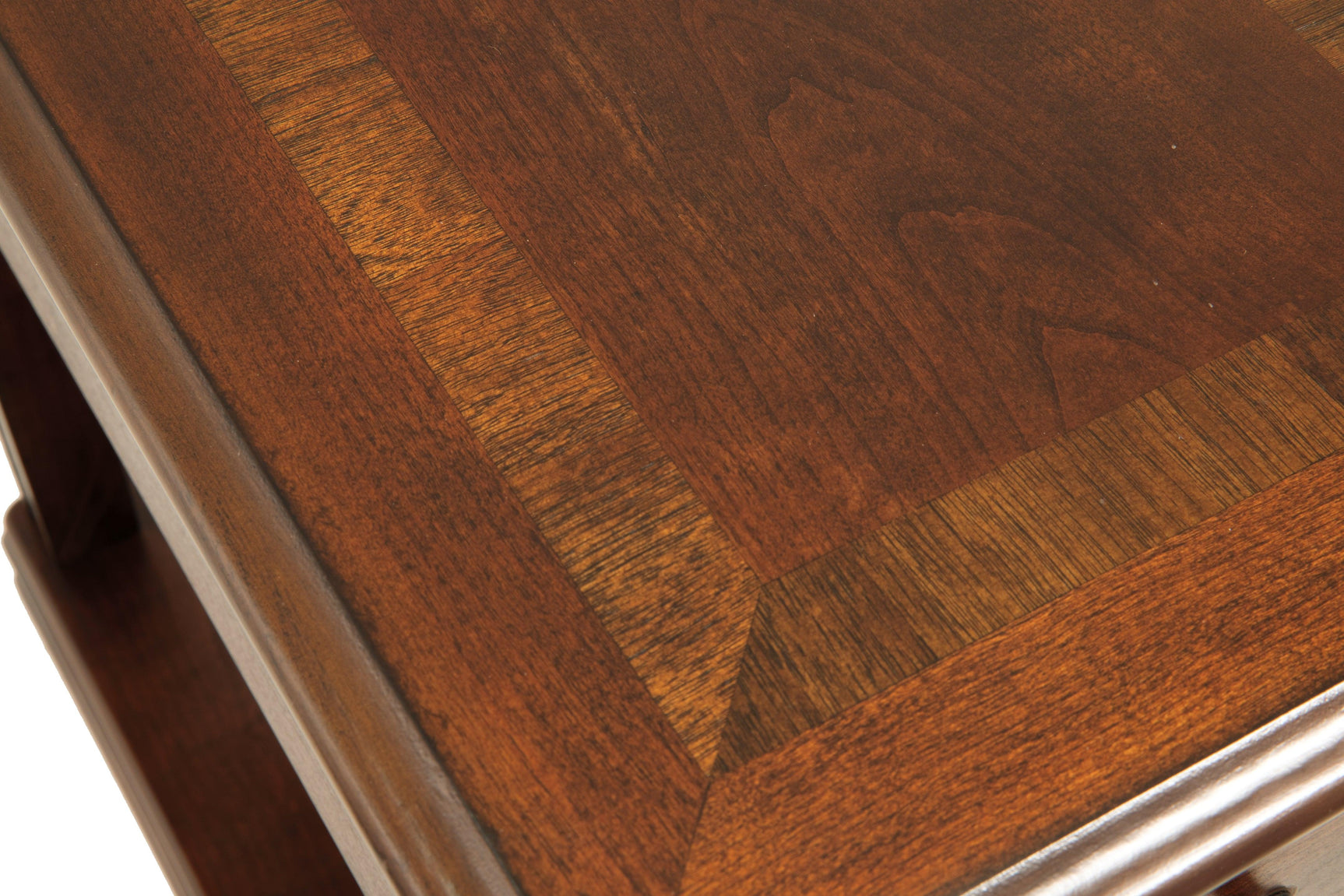 Breegin Brown Chairside End Table oil-rubbed brown finish
