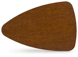 Lyncott Medium Brown Wood End Table top surface