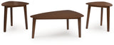 Lyncott Medium Brown Wood Coffee Table side view
