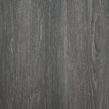 Wood grain laminate finish on Freedan Grayish Brown End Table