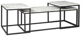Donnesta nesting tables nested together, side view