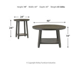 Caitbrook Table Set Dimensional Diagram