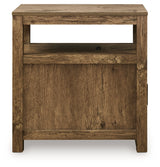 Side profile of Fendenmore Brown Chairside End Table