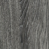 Close-up of replicated weathered brown/gray wood grain finish