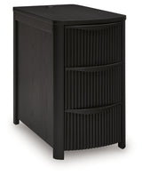 Camdill End Table angled closed view