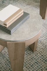Guystone End Table - base finish detail