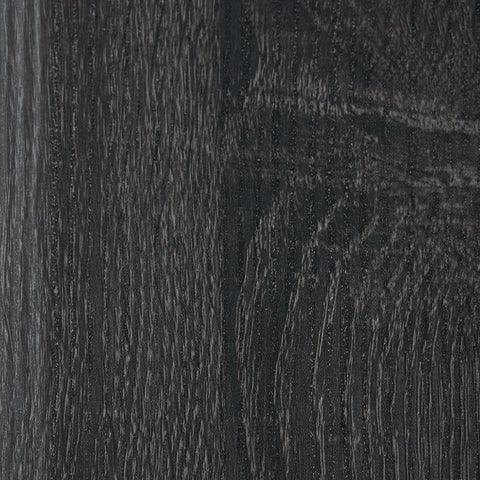 Sharstorm table set base charcoal gray wood grain finish detail