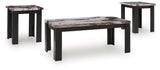 Jazmore Dark Brown coffee table head-on view