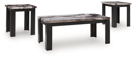 Jazmore Dark Brown coffee table head-on view