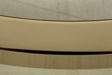 Crimonti champagne goldtone accent table set with glass tops
