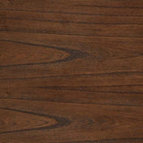 Treytown Brown Chairside End Table angled view with door and open shelf