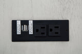 Alternate angle of power supply and USB ports