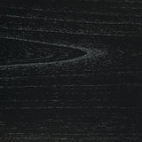 Treytown Black Chairside End Table top view showing surface finish