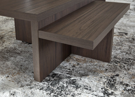 Zendex end table top view highlighting square shape