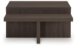 Side view of Zendex end table with laminate surface