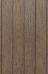 Close-up of planked-look tabletop finish on Bolanbrook set