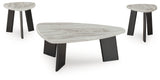 Lilyberg Gray/Black Table (Set of 3)