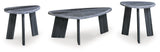 Bluebond coffee table with gray faux marble top