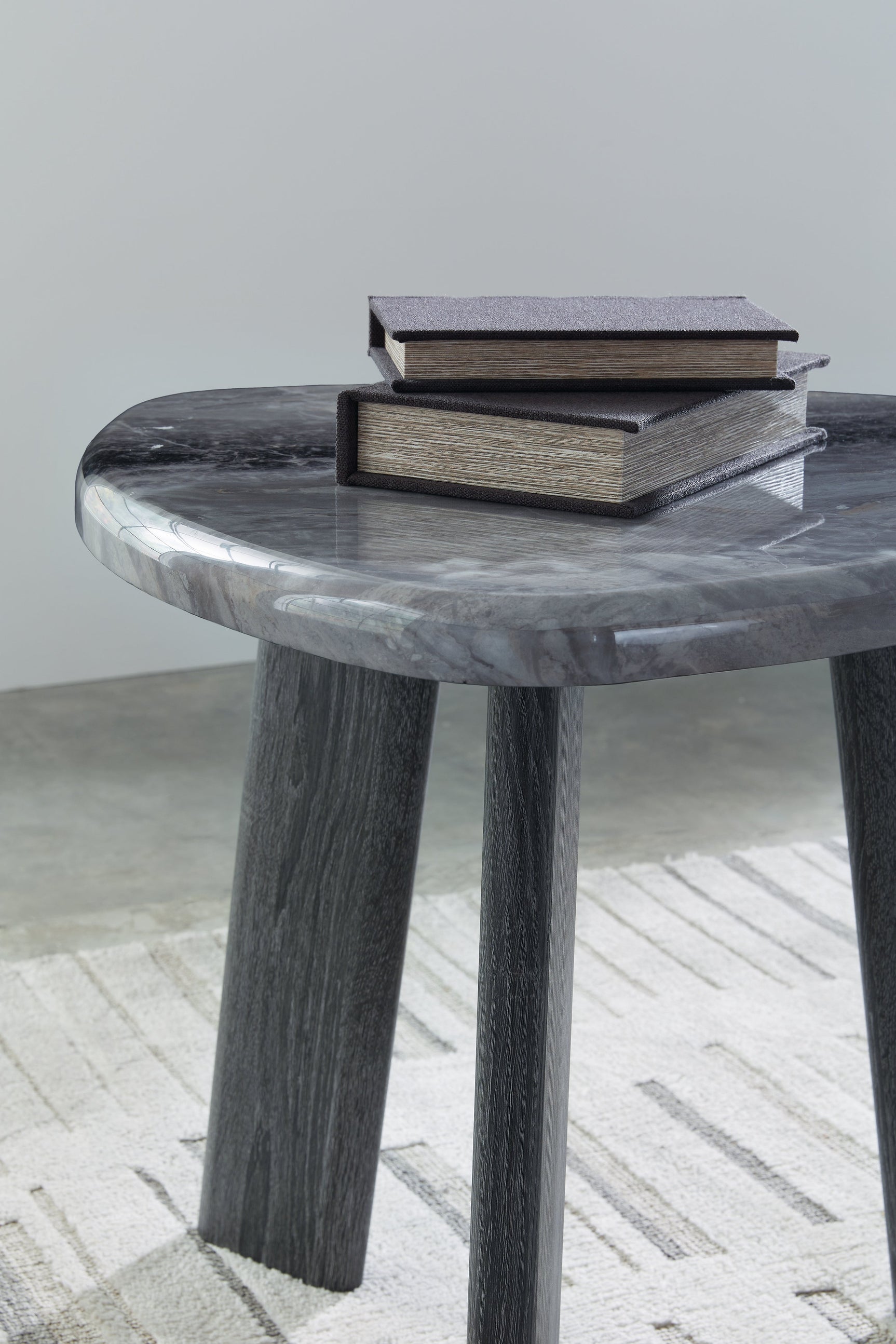 Bluebond end table side view