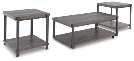 Wilmaden table set angled side view