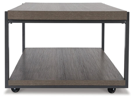 Wilmaden coffee table side angle