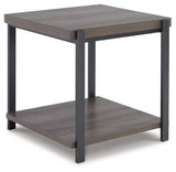 Wilmaden end table angled side