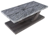 Caster detail on Bensonale coffee table base