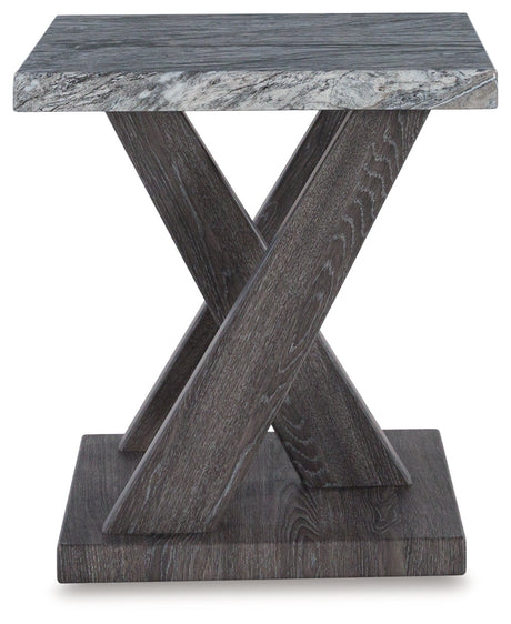 Shelf details on coffee table highlighting storage space