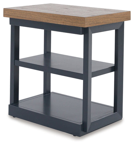 Close-up view of Landocken coffee table caster detail