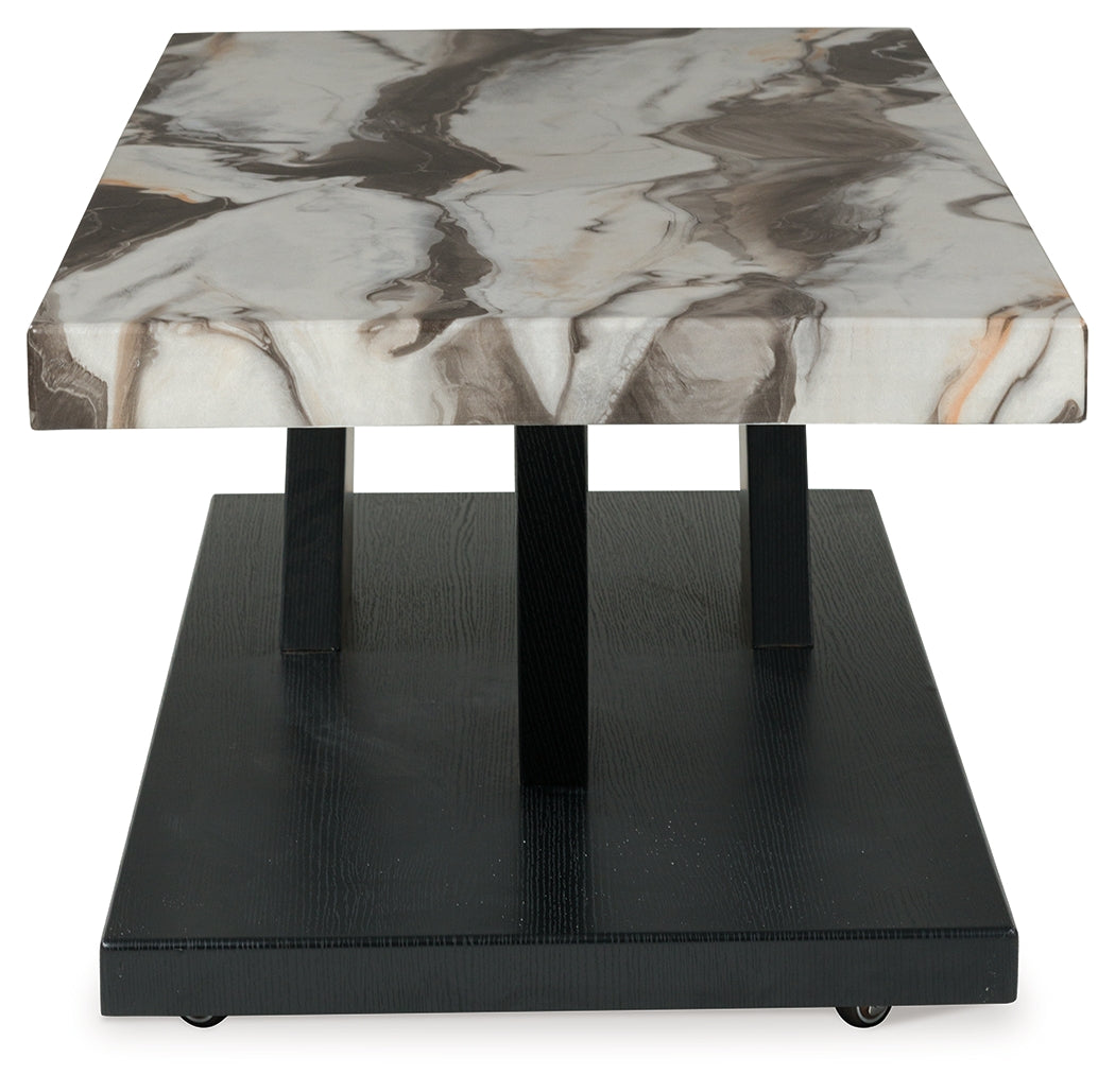 Cendill end table angled side view